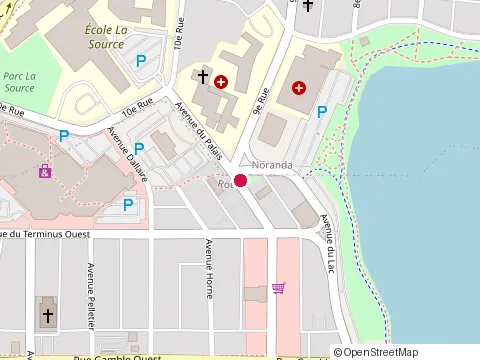 Location of Bibliothèque C A I J at 2 avenue du Palais, Rouyn-Noranda