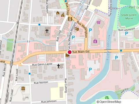 Location of Bibliothèque Françoise-Maurice de Coaticook at 34 Rue Main E, Coaticook