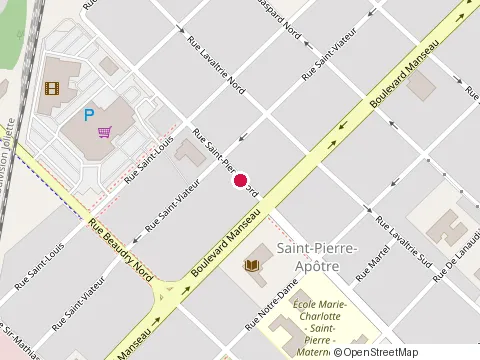 Location of Bibliothèque Rina-Lasnier at 57 Rue St-Pierre N, Joliette