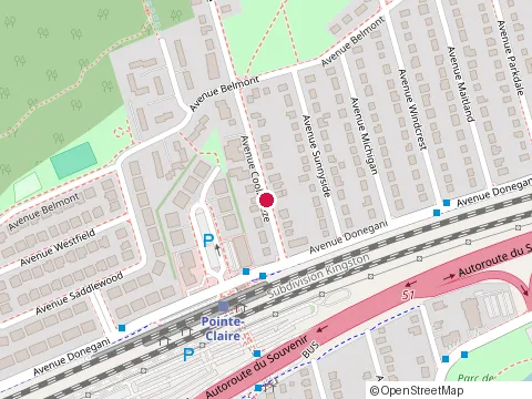 Location of Big Game Goaltending at 74 A Avenue Coolbreeze, Pointe-Claire