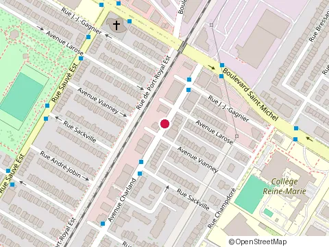 Location of Big Leagues Cafe Reg'd at 2790 avenue Charland, Montréal