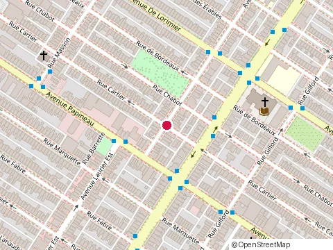 Location of Bistro 1815 at 1815 Laurier Ave E, Montréal