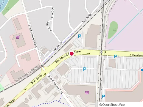 Location of Bistro Cafe Creme at 850 boulevard Firestone, Joliette