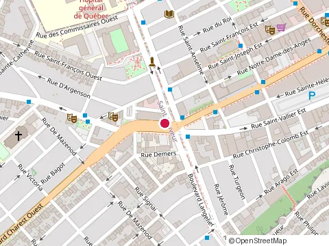 Location of Bistro du Quartier at 1  boulevard Charest O, Québec