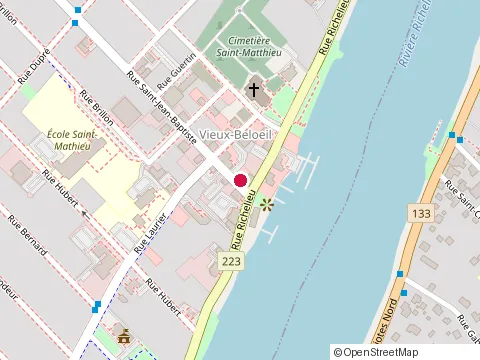 Location of Bistro la Fourchette Gourmande at 3 Rue Saint-Jean-Baptiste, Beloeil