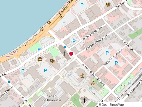 Location of Bistro la Re Serve at 150 avenue de la Cathedrale, Rimouski