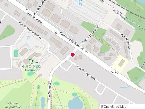 Location of Bistro le Calumet at 201-201 Rue Champlain, Bromont