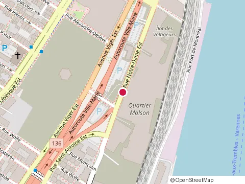 Location of Bistro le Relais des Sultans at 1520 Rue Notre-Dame O, Montréal