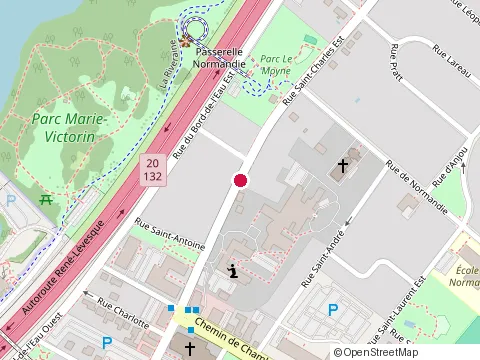 Location of Bistro Saint-Charles at 184 Rue Saint-Charles O, Longueuil