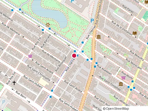Location of Bistro Tôt Ou Tard at 1030 Rue Cherrier, Montréal