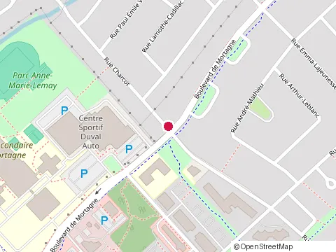 Location of Bitumes Gb at Boulevard de Mortagne, Boucherville