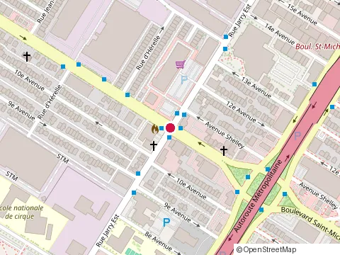 Location of Bk Cpa Inc at 1-8052 boulevard Saint-Michel, Montréal