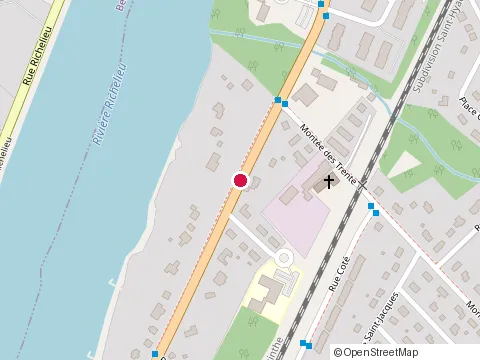 Location of Bleu Moutarde at 965 Rue Richelieu, Beloeil