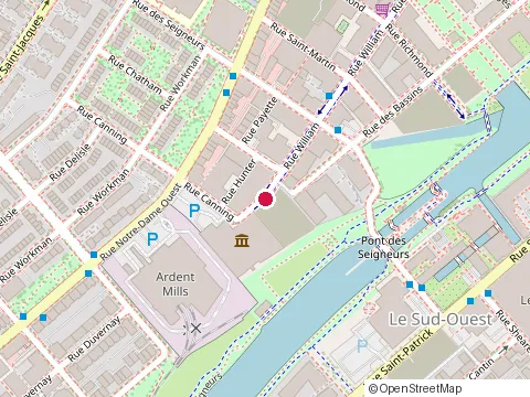 Location of Bloomlab Centre de Soins at 1910 William St, Montréal