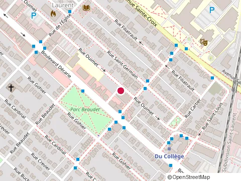 Location of Blue Spark Developmental Center at 630 Rue Ouimet, Saint-Laurent
