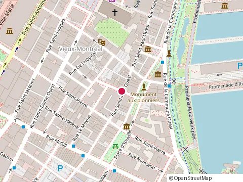 Location of Bm Cga at 236-410 Rue Saint-Nicolas, Montréal