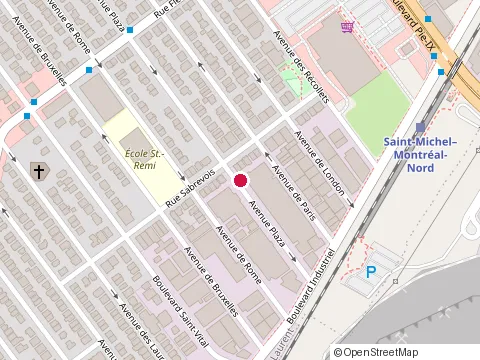 Location of Bmf Garage at 9915A avenue Plaza, Montreal-Nord
