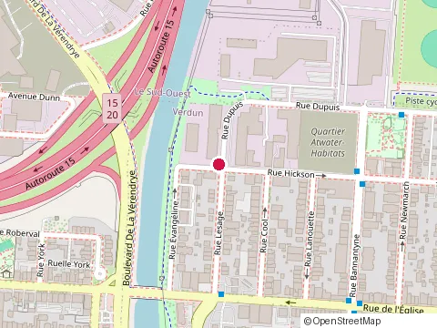 Location of Boa Constructions at 3891 Rue Lesage, Verdun