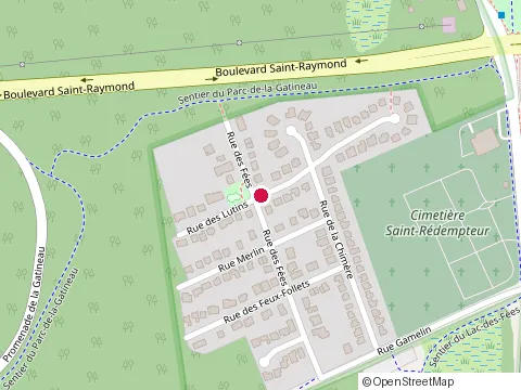Location of Bob Landry Collision at 24 Rue des Lutins, Gatineau