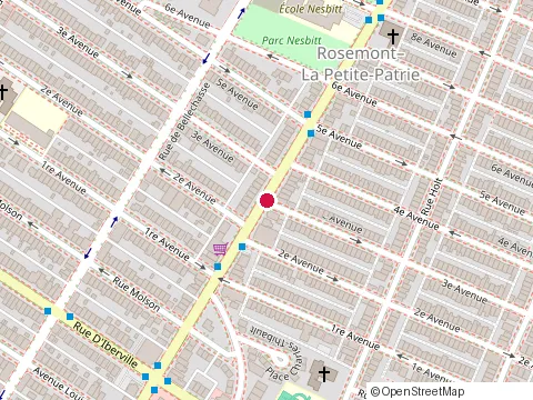 Location of Boileau Madeleine A at 5891 3E Ave, Montréal