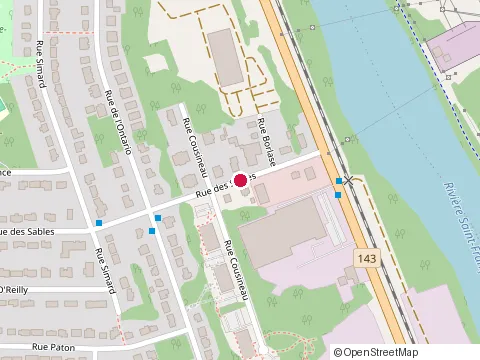 Location of Bois Creation Royal at 1351 Rue des Sables, Sherbrooke