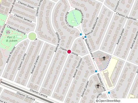 Location of Bois d'Enfer at 10 avenue Melbourne, Mont-Royal
