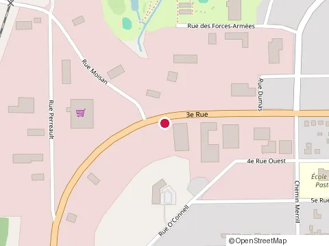 Location of Bois Francs Mg at 882 3E Rue, Chibougamau