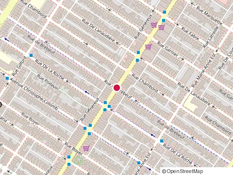 Location of Bombay Mahal Indian Restaurant Byob at 1227A Avenue du Mont-Royal E, Montréal