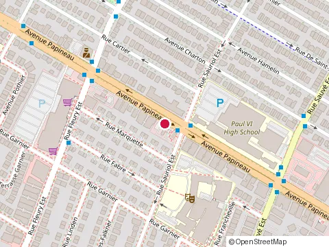 Location of Bon Apparte at 10160 avenue Papineau, Montréal