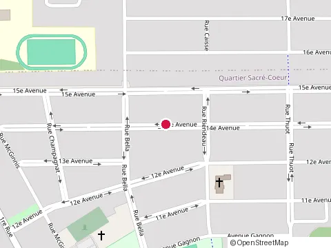 Location of Bonnette Claude Entrepreneur Peintre at 260  14E Av, Saint-Jean-sur-Richelieu
