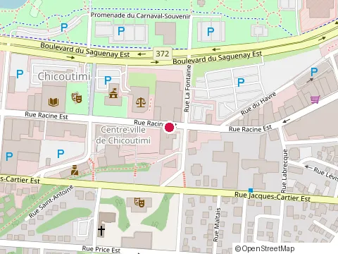 Location of Bons Delices & Peches at 244 Rue la Fontaine, Chicoutimi