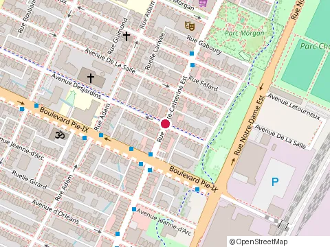 Location of Boonlaï at 4101 St Catherine St E, Montréal