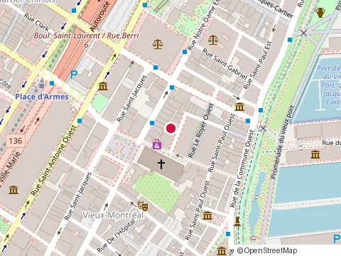 Location of Boozy Brunch at 364 Rue de la Commune E, Montréal
