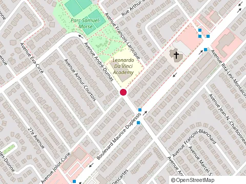 Emplacement de Bosspepers au 8386 avenue Joliot Curie, Montréal