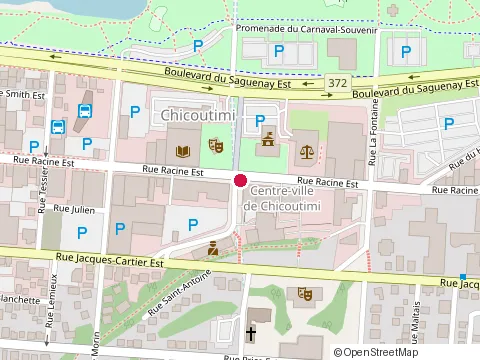 Location of Bouchard Alain Svc Financiers at 200 Rue Racine E, Chicoutimi