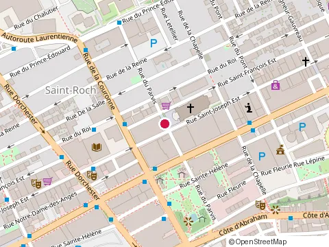 Location of Boudoir Lounge at 441 Rue du Parvis, Québec