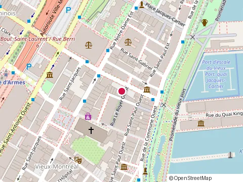 Location of Boudreau Avocats Inc at 19 Rue le Royer O, Montréal