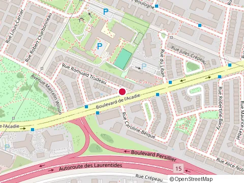 Location of Bougas Distribution at 10419 Rue Romuald-Trudeau, Montréal