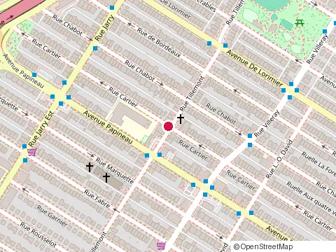 Location of Boulangerie & Pâtisserie Tillemont at 1812 Rue Tillemont, Montréal