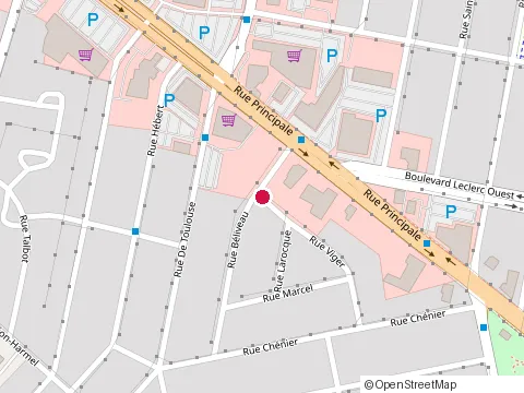Location of Boulevard de la Pub at 46 Viger, Granby