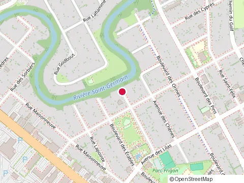 Location of Bourgeois Charles at 169 Avenue des Marronniers, Drummondville