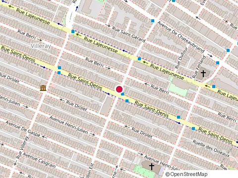 Location of Boustifaillon at 408 Rue Faillon E, Montréal