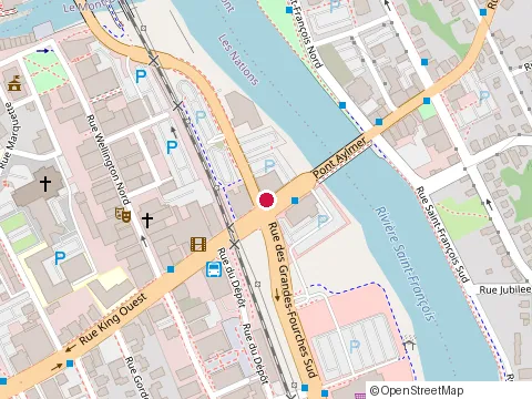 Location of Boutique l'Extase at 25 Rue King O, Sherbrooke