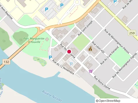 Location of Boutique Mudigo at 72 Rue Notre-Dame, Nicolet