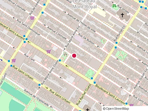 Location of Bozabi at 4304 Rue Saint-Dominique, Montréal