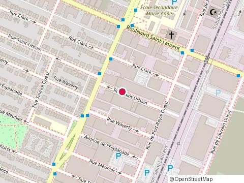 Location of Brama | Restaurant Italien | Pizza - Pates - Traiteur at 9860 Rue Saint-Urbain, Montréal