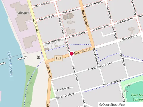 Location of Brasserie Chez Ti Trand at 85 Rue Victoria, Sorel-Tracy