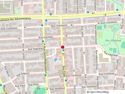 Location of Brasserie de l'Ile at 167 Rue Eddy, Gatineau