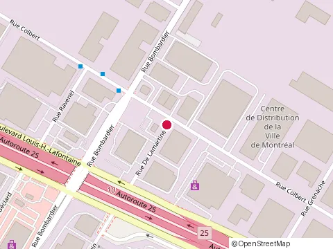 Location of Brasserie Fiesta at 9900 Rue Colbert, Anjou
