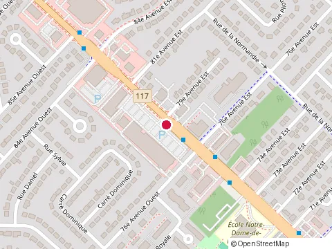 Emplacement de Bravo Pizzeria au 1083 boulevard du Cure-Labelle, Blainville
